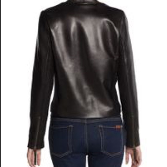 Cynthia Vincent Etched Leather Jacket - Picture 2 of 3